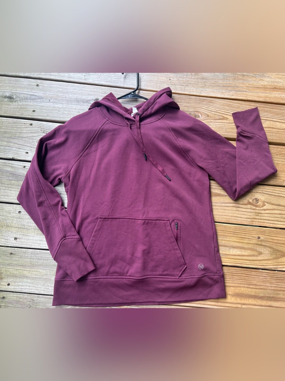 Wandersoft Dark Purple Medium Fleece Hoodie - Picture 4 of 11